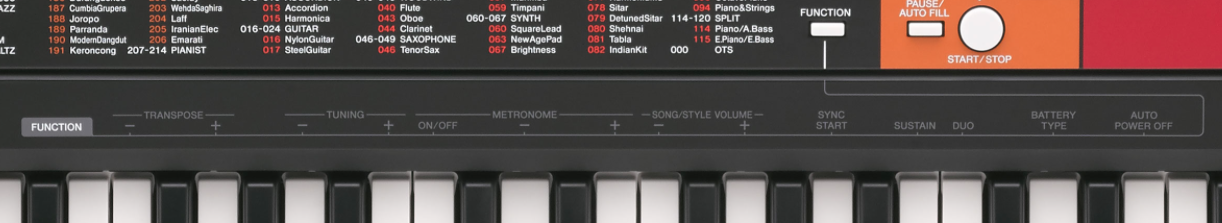 Yamaha PSR-F51 Home Keyboard | Yamaha Music London